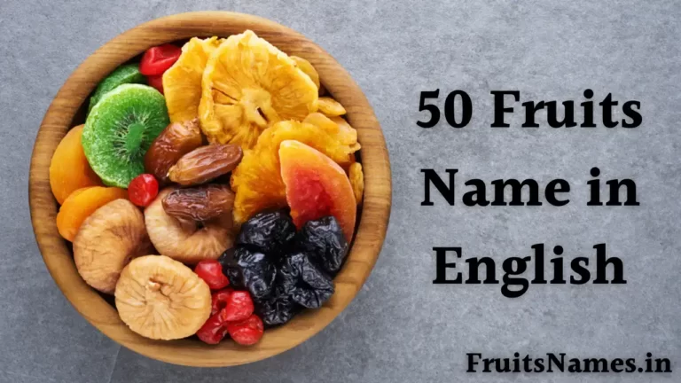 50 Fruits Name in English